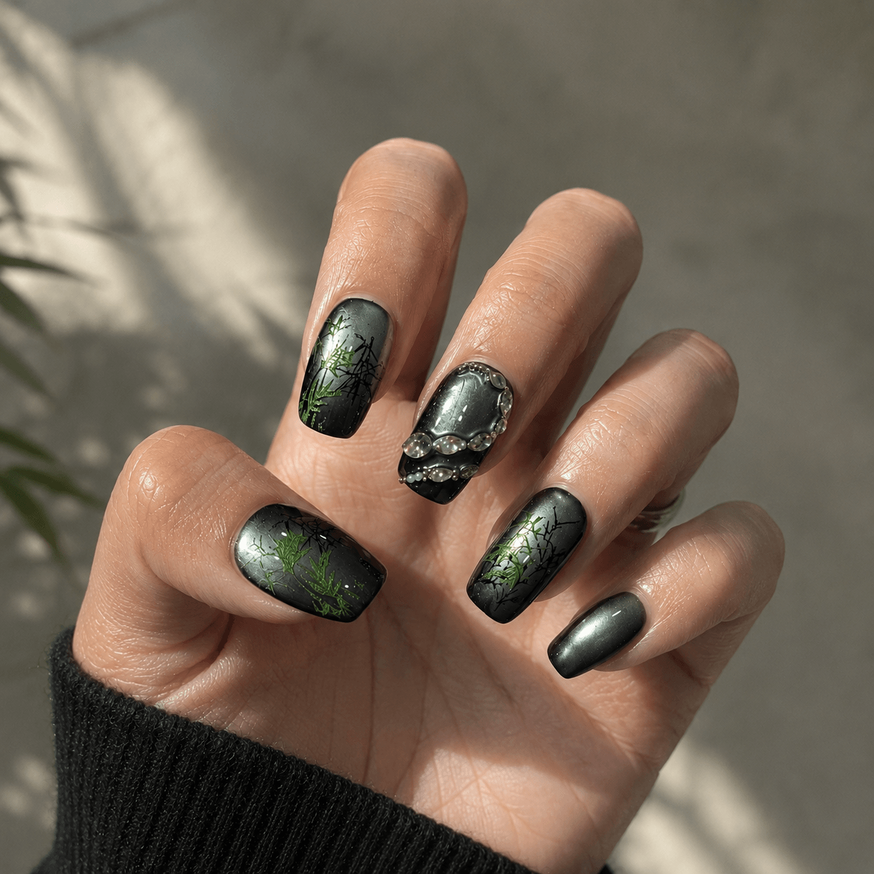 Bamboo Veil｜Handcrafted Luxury Press-On Nails